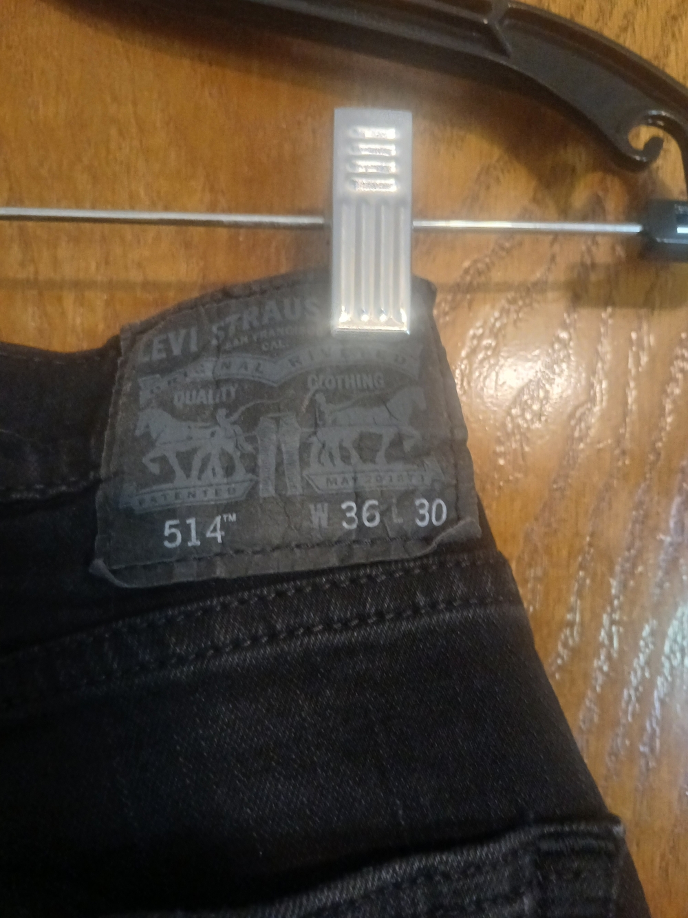 Levi's 514 Regular Straight Fit Men’s Jeans - Black (W36 L30)